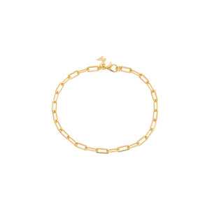 Gold Medium Paperclip Link Bracelet - Adina Eden's Jewels