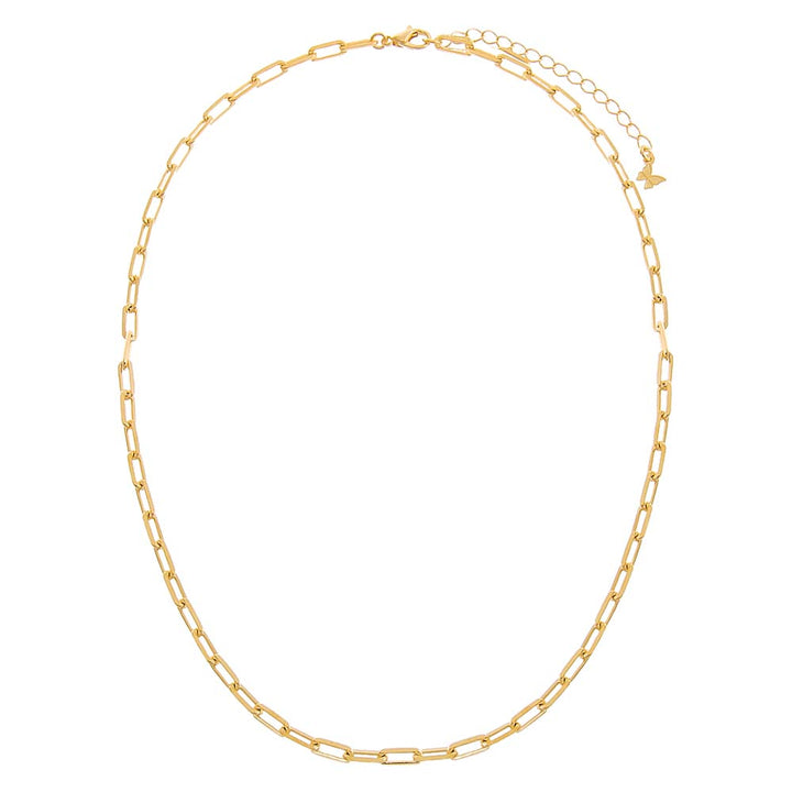  Medium Paperclip Link Necklace - Adina Eden's Jewels