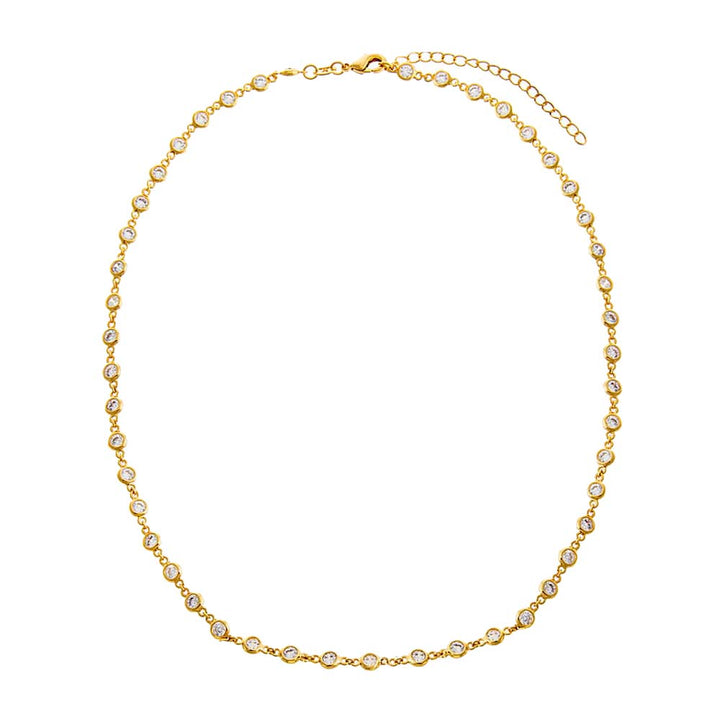  Multi CZ Chain Necklace - Adina Eden's Jewels