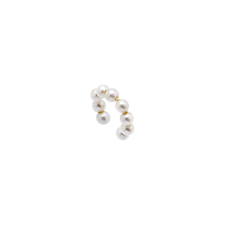 Pearl White / Single Chunky Multi Pearl Ear Cuff - Adina Eden's Jewels
