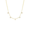 Gold Mini Pavé Block Name Necklace - Adina Eden's Jewels