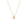 Gold Pave Bubble Initial Necklace - Adina Eden's Jewels