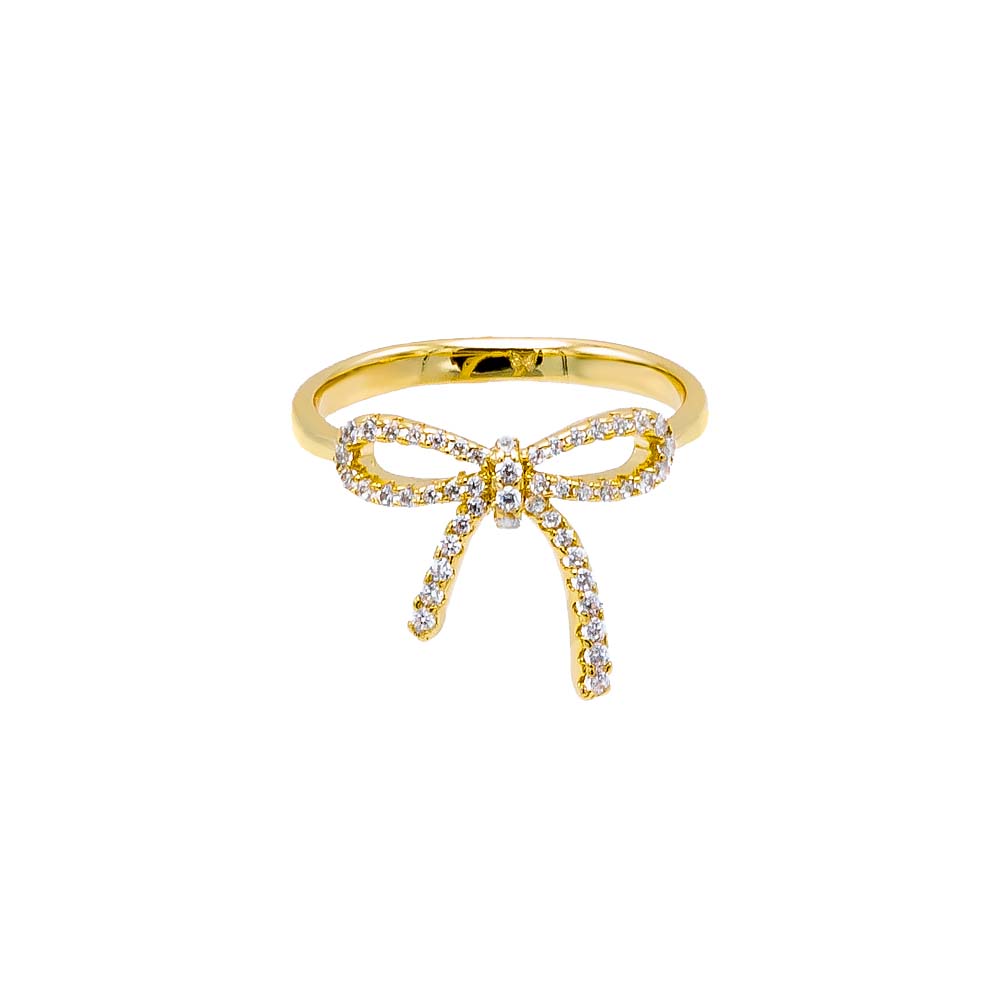 Pave Bow Tie Ring Adina Eden