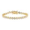 Gold / 7" / 4MM Bezel Tennis Bracelet - Adina Eden's Jewels