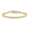 Gold / 7" / 4MM Bezel Tennis Bracelet - Adina Eden's Jewels