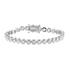 Silver / 7" / 4MM Bezel Tennis Bracelet - Adina Eden's Jewels