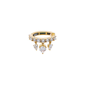 Lab Grown Diamond Multi Shaker Ear Cuff 14K