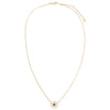 Blue Colored Star Of David Disc Necklace - Adina Eden's Jewels