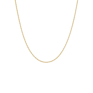 Twisted Rope Chain Necklace 14K