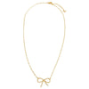  Thin Pave Bow Necklace - Adina Eden's Jewels