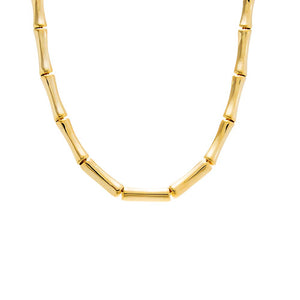 Gold Chunky Bamboo Necklace - Adina Eden's Jewels