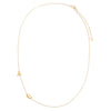 Solid Double Initial Necklace 14K - Adina Eden's Jewels