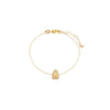 Gold Pave Bubble Initial Bracelet - Adina Eden's Jewels