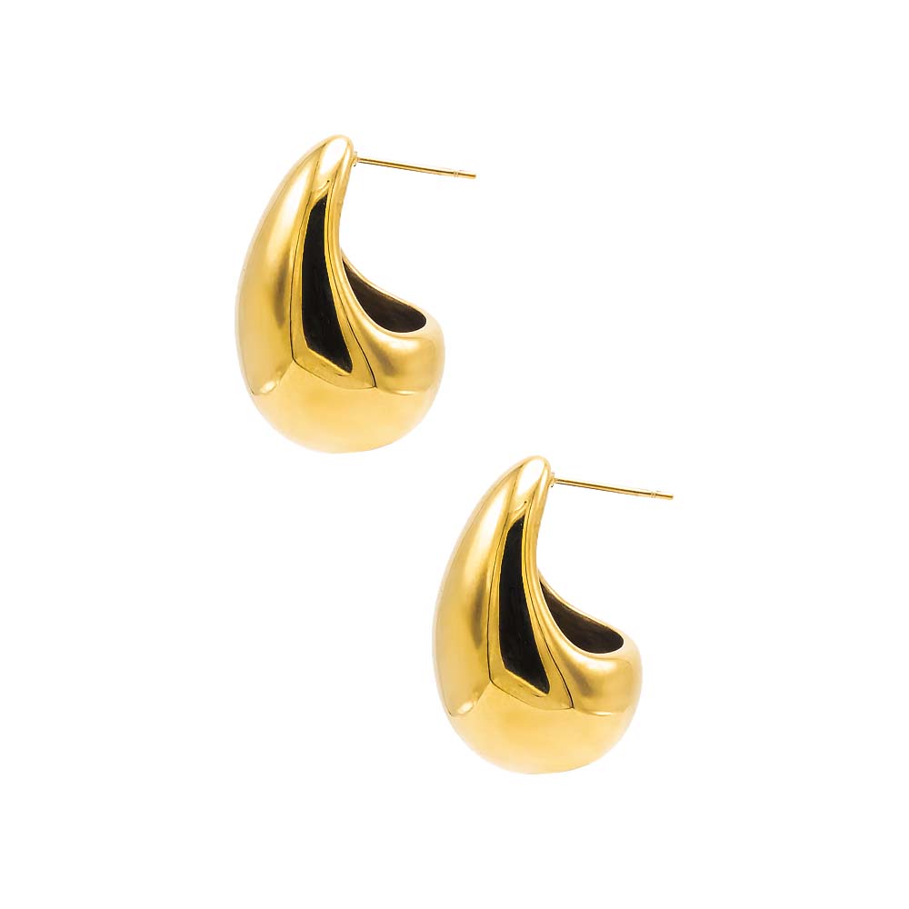  Adina Eden Eden Solid Chunky Drop Stud Earring - Adina Eden's Jewels