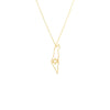 Gold Cutout Star Of David Map Of Israel Necklace - Adina Eden's Jewels