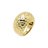Gold / 7 Indented Puffy Rounded Statement Ring - Adina Eden's Jewels
