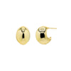 Gold Chunky Graduated Hoop Earring - Adina Eden's Jewels