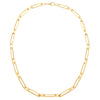  Wide Elongated Paperclip Chain Necklace - Adina Eden's Jewels