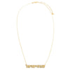 Pave Bubble Hebrew Shema Israel Necklace - Adina Eden's Jewels