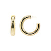 Gold Solid Super Wide Hollow Hoop Earring - Adina Eden's Jewels