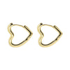  Solid Open Heart Huggie Earring - Adina Eden's Jewels