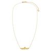  Solid Heart Accented Nameplate Necklace - Adina Eden's Jewels