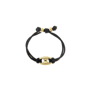 Black / L Chunky Mariner Accent Rope Bracelet - Adina Eden's Jewels
