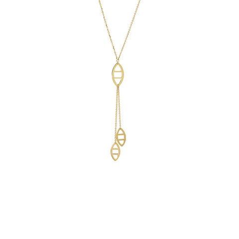 Solid Multi Mariner Drop Lariat 14K