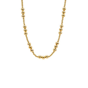 Gold Small & Large Beaded Ball Necklace - Adina Eden's Jewels