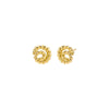 Gold Twisted Rope Stud Earring - Adina Eden's Jewels