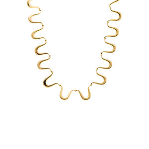 Thin Squiggle Necklace - Adina Eden's Jewels