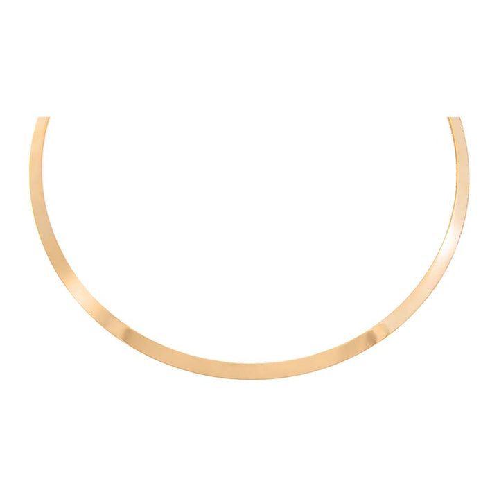  Solid Thin Curved Collar Necklace - Adina Eden's Jewels