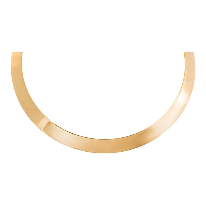  Solid Wide Curved Collar Necklace - Adina Eden's Jewels