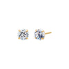14K Gold / 4 MM / Pair Solitaire Stud Earring 14K - Adina Eden's Jewels