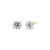 14K Gold / 5 MM / Pair Solitaire Stud Earring 14K - Adina Eden's Jewels