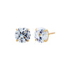 14K Gold / 6 MM / Pair Solitaire Stud Earring 14K - Adina Eden's Jewels