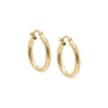 14K Gold Fluted Spiral Tube Hoop Earring 14K - Adina Eden's Jewels