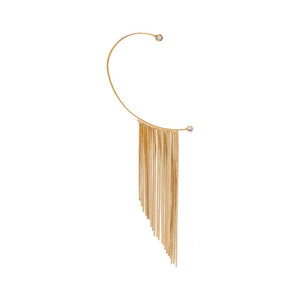 Gold Fringe Chandelier Around The Ear Earring - Adina Eden's Jewels