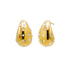 Gold Scattered Pearl X CZ Teardrop Drop Stud Earring - Adina Eden's Jewels