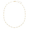  Diamond Cut Beaded Necklace 14K - Adina Eden's Jewels