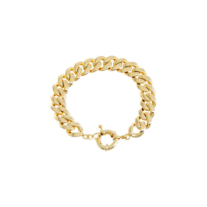 Gold / 7.5" Chunky Cuban Toggle Chain Bracelet - Adina Eden's Jewels