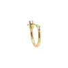 14K Gold / Single Solid Thin Rounded Huggie Earring 14K - Adina Eden's Jewels