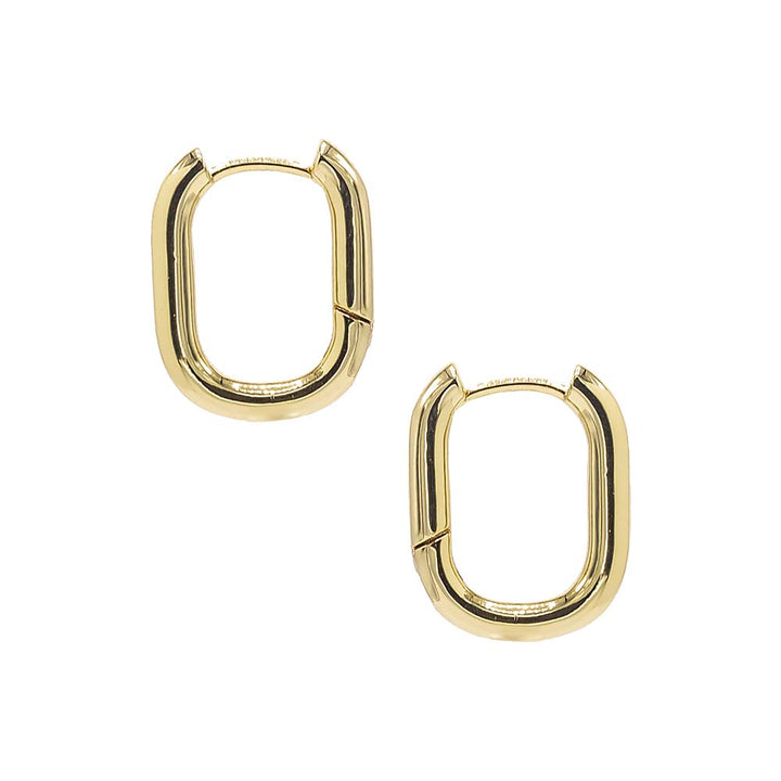  Solid XL Oval Hoop Earring - Adina Eden's Jewels