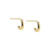 14K Gold Baby Solid Hoop Earring 14K - Adina Eden's Jewels