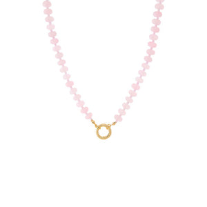 Light Pink Beaded Clicker Necklace