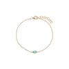 Turquoise Diamond & Enamel Evil Eye Bracelet 14K - Adina Eden's Jewels