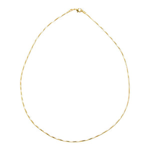 Solid Diamond Cut Twisted Omega Choker Necklace
