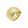 Gold / 7 Indented Puffy Wide Statement Ring - Adina Eden's Jewels