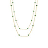 Emerald Green Diamond By The Yard Necklace