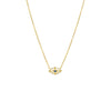 Gold CZ Evil Eye Pendant Necklace - Adina Eden's Jewels